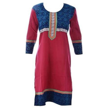 Cotton round neck design kurti, Style : Casual