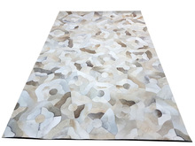  Cow Skin Floral Leather Carpet