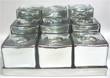 mercury glass t-light holder