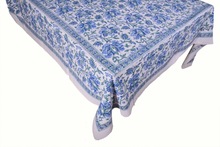 Cotton fabric handblock table cloth, for Banquet, Home, Hotel, Outdoor, Party, Wedding, Garden