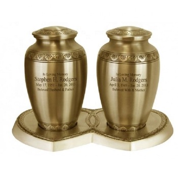 Metal companion urns, Color : Gold