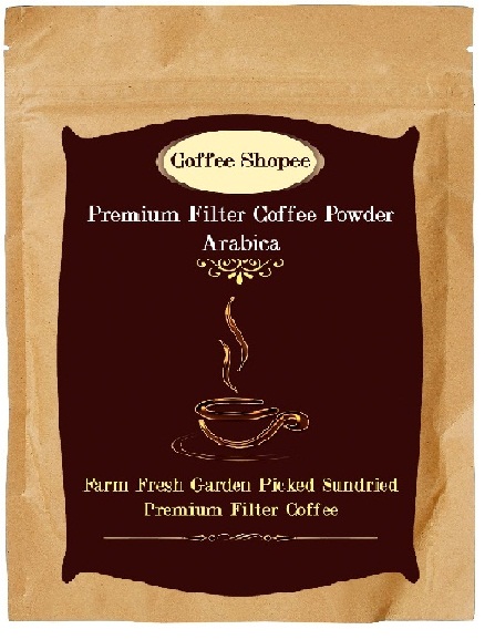 CoffeeShopee filter coffee powder, Packaging Type : Box