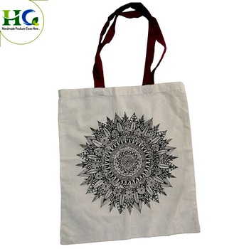 Tote Bag New Design cotton calico tote shopping bag