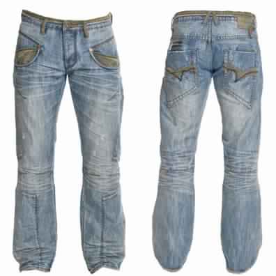 STONE WASH SAND BLAST JEANS