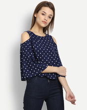 Custom Brand 100% Polyester Off Shoulder Top, Size : All