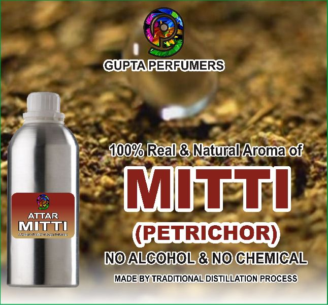 Dark Brown Yellowish Liquid Mitti Attar