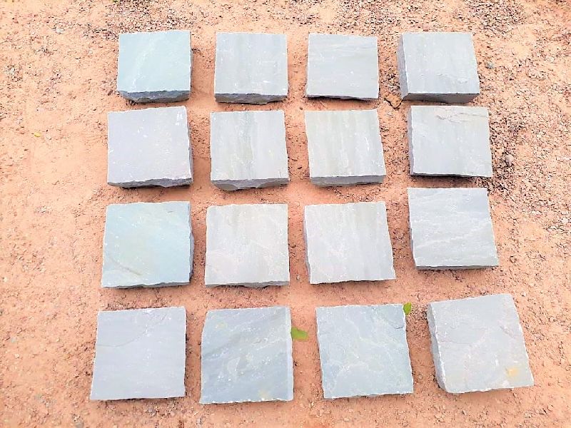 Kandla Grey Sandstone Cobbles/ Kandla Cubes
