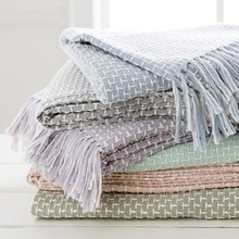 AIT Breathable Cotton Throw, Style : Jacquard