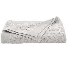 Ait cotton knitted throws, for Decorative, Bedding, Style : Jacquard