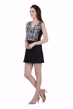 100% Cotton short dress, Sleeve Style : Sleeveless