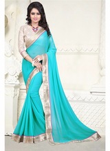 Classic Georgette Sarees with lace border, Age Group : Adults