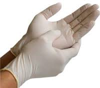 3P BRAND Latex Examination Glove, for Single-use, Feature : Ambidextrous, beaded cuff