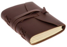 leather handmade paper notebook