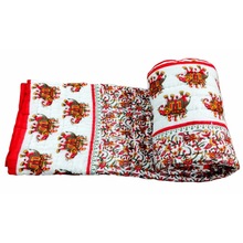 Indian handmade cotton kantha quilt