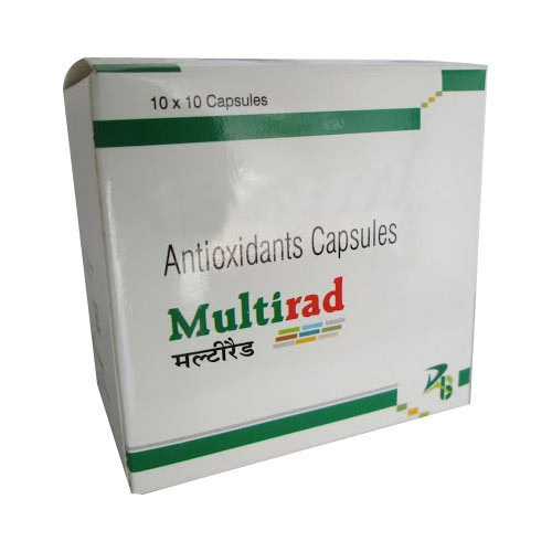 Multirad Antioxidants Capsules, Packaging Type : Box