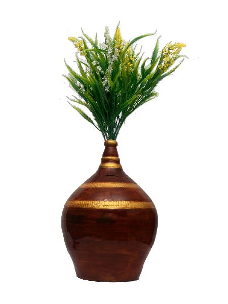 Golden Money Bank With Flower Pot