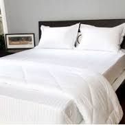 Shanti Enterprises Microfiber Fabric Double White Self Duvet, For Hotel, Pattern : Selfstrip