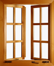 Decorative wood Window