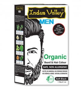 Men organic beard color