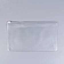 PVC Plain Vinyl Pouch, Color : Transparent