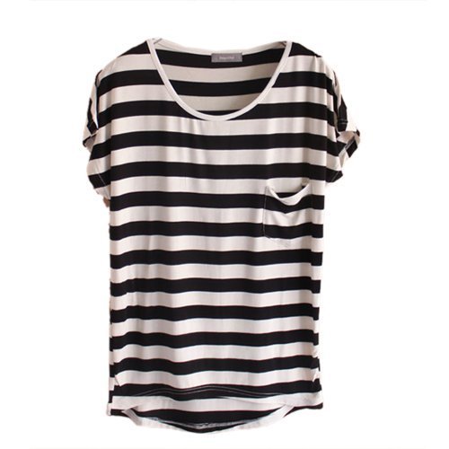 Striped Cotton Ladies Casual T Shirts, Size : M, XL