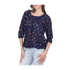Cotton Ladies Printed Tops, for Casual Wear, Size : M, XL