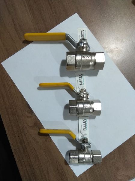 Nickel Plated Brass Ball Valves, for Industrial Use, Color : Metalic