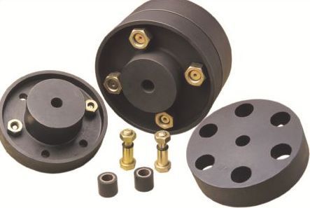 Round Stainless Steel Flange Couplings, Color : Black