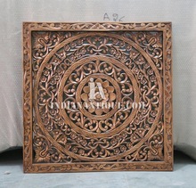 HAND ENGRAVED WOODEN DECORATIVE PANEL