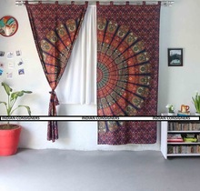 Indian Consigners Cotton Mandala Door Curtains, for Cafe, Home, Hospital, Hotel, Office, Style : Bohemian