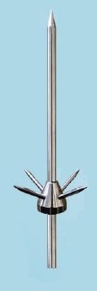 Metal Stainless Steel Lightning Arrester, for Buildings, Electrical Use, Factories, Solar, Feature : Superior Finish