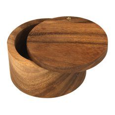 Acacia Wood Salt Cellar