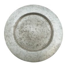 Galvanized Rustic Metal 13" Charger Plates, Set of 4