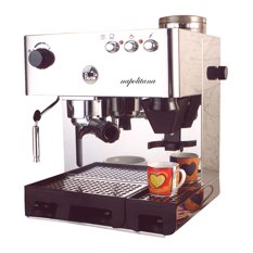Grinder and Espresso Maker With Built-In Conical