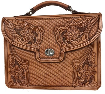 Hand Tooled Leather Briefcase, Style : Laptop Carrying Bag