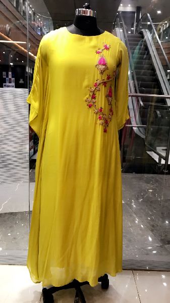 Plain Kaftan Tunic Dress, Size : All Sizes