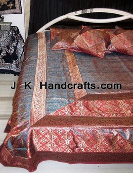 Silk Satin Fabric, Pattern : Embroidered