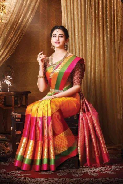 Exclusive Silk Sarees, Technics : Machine Made, Embriodery