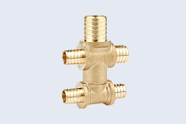 FIVE-WAY BRASS HOSE FITTINGS CONNECTOR