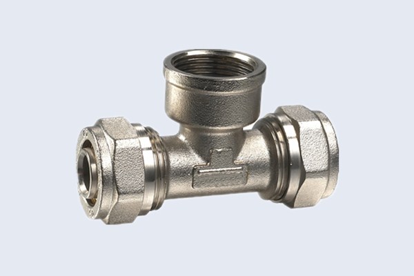 NICKEL-PLATED BRASS PEX FITTINGS FEMALE TEE