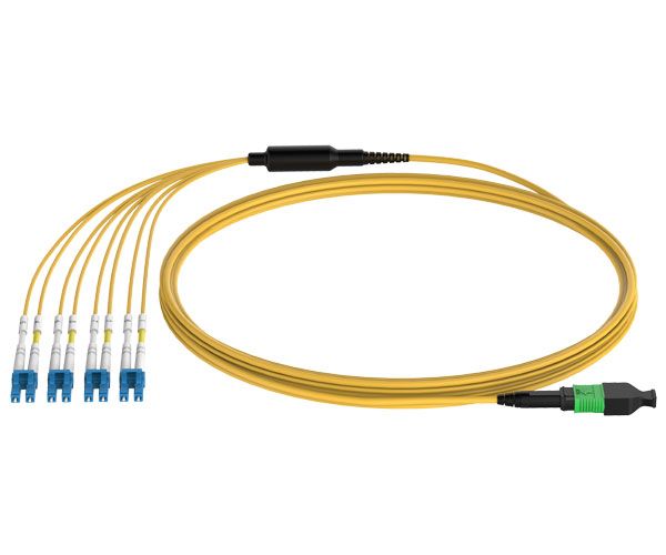 MPO To LC 4 Duplex Breakout 40G Cable