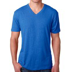 Mens V Neck Plain T-Shirt