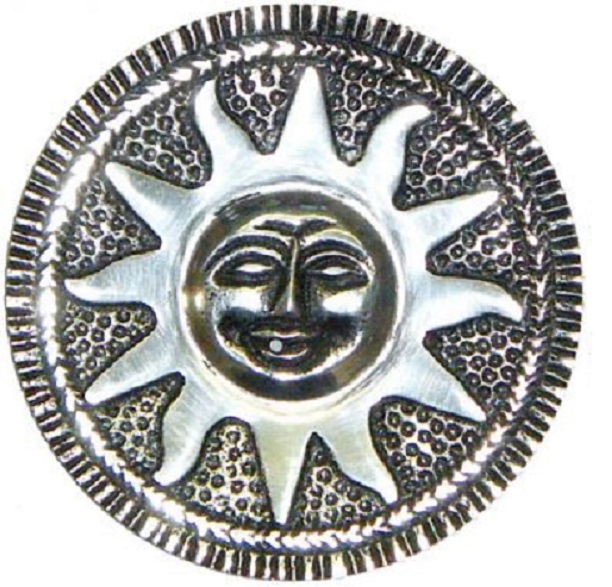 4 Inch Sun Round Incense Burner, for Worship Use, Feature : Rust Proof