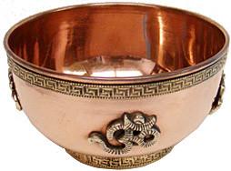 Om Design Copper Offering Bowl, Features : Alluring Look