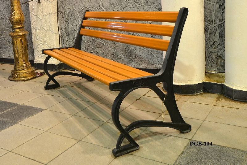 Dwarkart Rectangular Cast Iron Garden Bench, for Park, Feature : Stylish