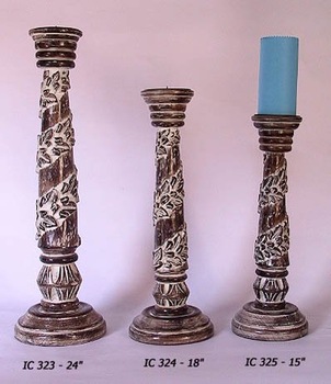 Wood candle holder, for Home Decoration