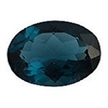 Blue glass synthetic tanzanite gemstone