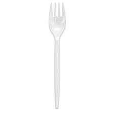 Plastic Fork, Size : 140 Mm