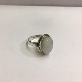 Doongriwala Silver Rainbow Oval Gemstone Ring, Gender : Men's, Unisex, Women's