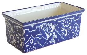 Plain Rectangular Ceramic Pot, Style : Antique